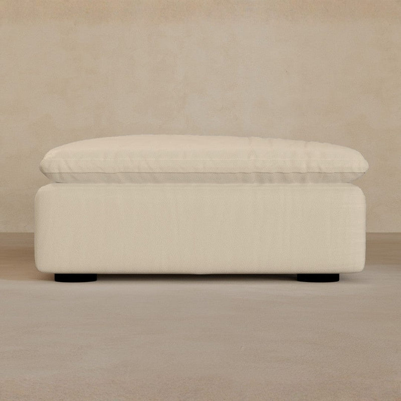 Ottoman-Full Grain Leather-Alabaster
