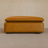 Ottoman-Full Grain Leather-Camel
