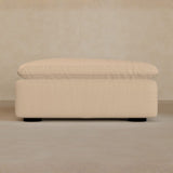 Ottoman-Full Grain Leather-Chalk