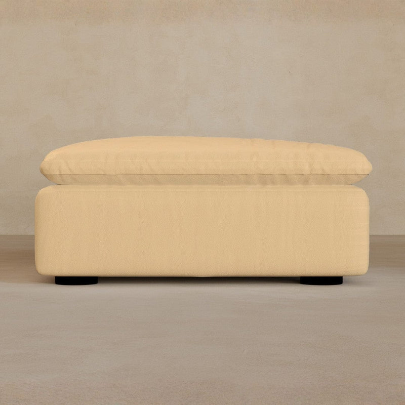 Ottoman-Full Grain Leather-Fawn