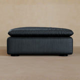 Ottoman-Full Grain Leather-Ink