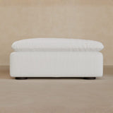 Ottoman-Full Grain Leather-Ivory