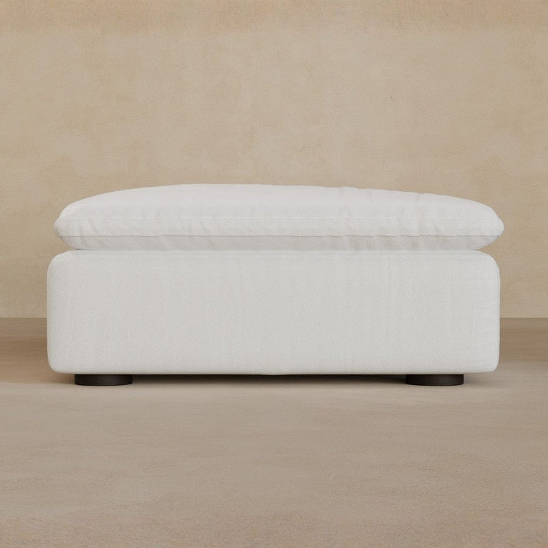 Ottoman-Full Grain Leather-Ivory