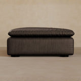 Ottoman-Full Grain Leather-Mink