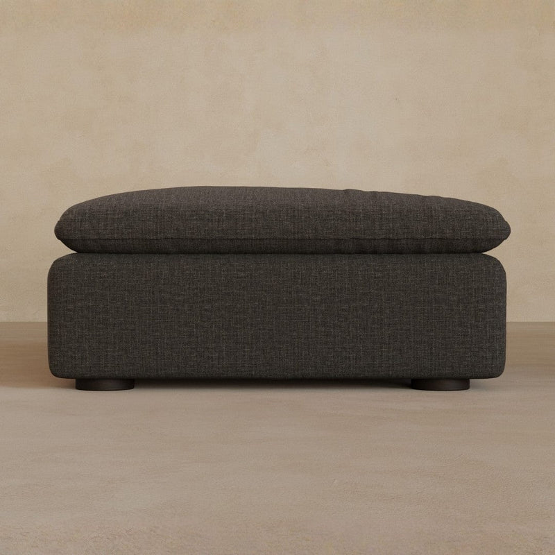 Ottoman-Linen Blend Charcoal