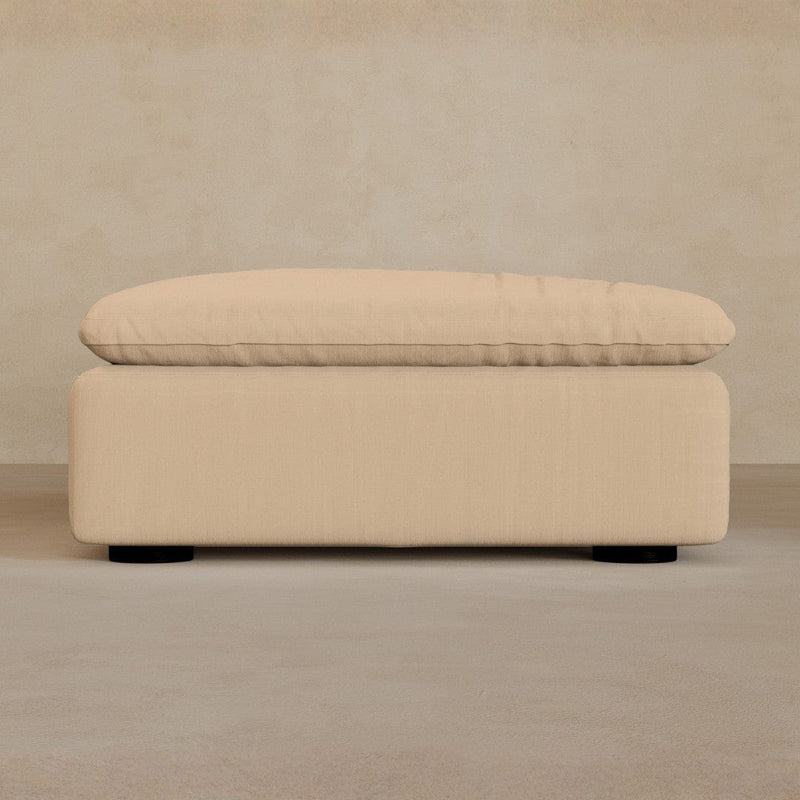 Ottoman-Linen Blend-Chalk
