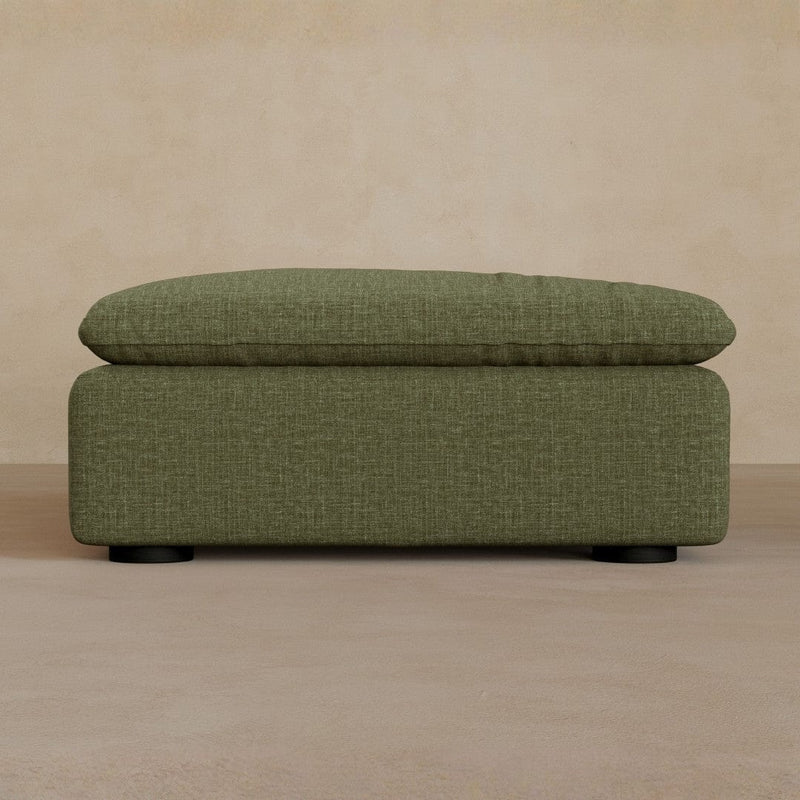 Ottoman-Linen Blend-Olive