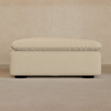 Ottoman-Top Grain Leather-Alabaster