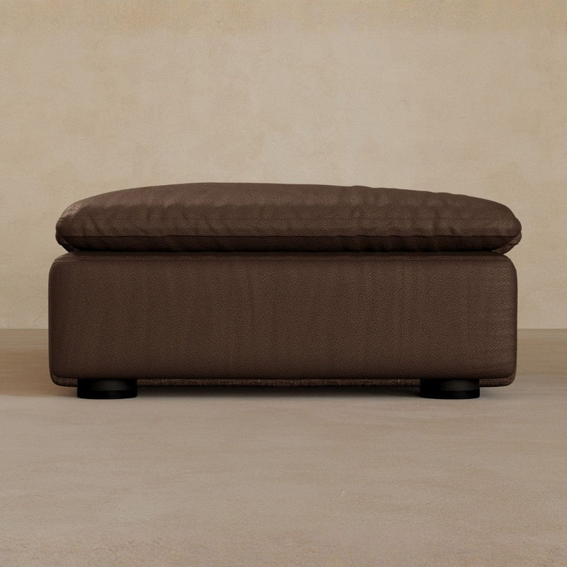 Ottoman-Top Grain Leather-Espresso