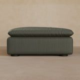 Ottoman-Top Grain Leather-Graphite