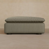 Ottoman-Top Grain Leather-Greige