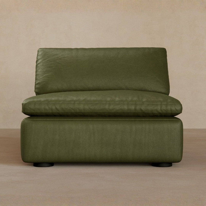 Single-Full Grain Leather-Olive