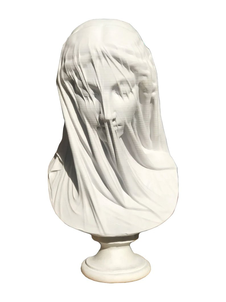 Veiled Lady in White II Sculpture