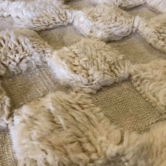 Patches Moroccan Wool Rug — lifestyle