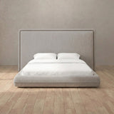 Linen Blend Pewter — Full Height Headboard