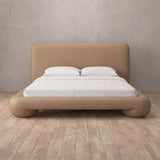 Performance Leather Latte — Full Height Headboard