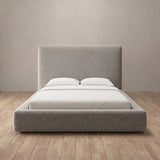 Boucle Pewter — Full Height Headboard