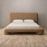 Boucle Toffee — Full Height Headboard