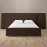 Linen Blend Espresso — Extended Headboard