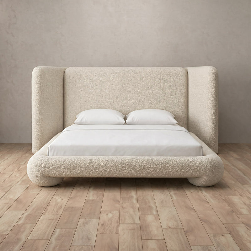 Siena Bed — Boucle Cream