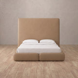 Performance Leather Latte — Custom Headboard