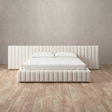 Boucle Off White — Extended Headboard