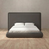 Performance Leather Smoke — Full Height Headboard