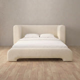 Linen Blend Cream — Full Height Headboard