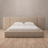 Linen Blend Latte — Extended Headboard