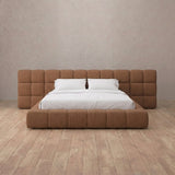 Linen Blend Cognac — Extended Headboard