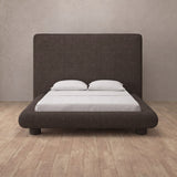 Linen Blend Truffle — Full Height Headboard