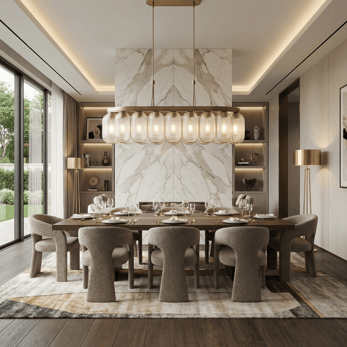 Cadence Rectangular Chandelier — lifestyle