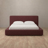 Linen Blend Burgundy — Standard