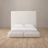 Linen Blend Off White — Custom Headboard