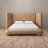 Performance Leather Latte — Extended Headboard