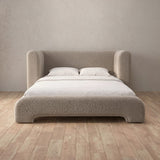 Boucle Taupe — Full Height Headboard