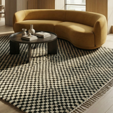 Checkered Shag Moroccan Rug