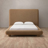 Boucle Toffee — Full Height Headboard