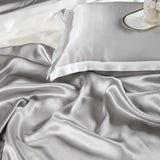 Premium Grey Mulberry Silk Bedding Set