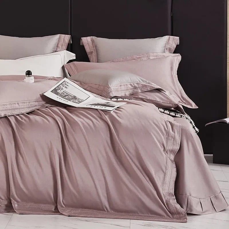 Luxxe Blush Duvet Cover Set (Egyptian Cotton)