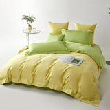 Dream Yellow Green Duvet Cover Set (Long-Staple Sateen Cotton)