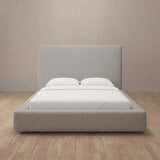 Linen Blend Pewter — Full Height Headboard