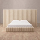 Performance Leather Linen — Full Height Headboard