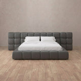 Performance Leather Smoke — Extended Headboard