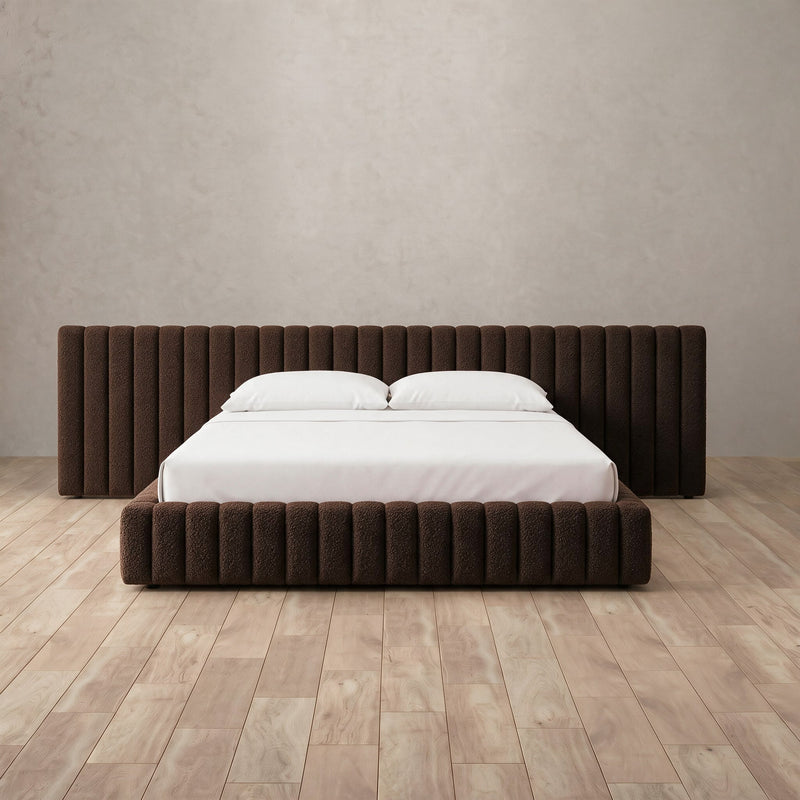 Camden Bed — Boucle Espresso