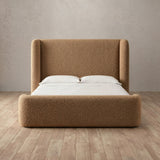 Boucle Toffee — Full Height Headboard