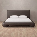 Performance Leather Truffle — Full Height Headboard