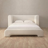 Performance Leather Off White — Full Height Headboard