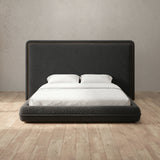 Boucle Smoke — Full Height Headboard