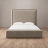 Boucle Taupe — Full Height Headboard